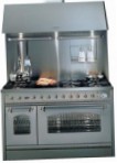 ILVE P-1207N-VG Red Kitchen Stove, type of oven: gas, type of hob: gas
