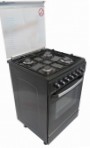 Fresh 55х55 FORNO black Kompor dapur, jenis oven: gas, jenis hob: gas
