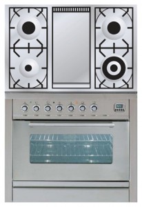Characteristics Kitchen Stove ILVE PW-90F-VG Stainless-Steel Photo