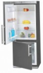 Bomann KG210 inox Fridge refrigerator with freezer