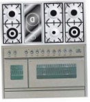ILVE PSW-120V-VG Stainless-Steel Кухонная плита, тип духового шкафа: газовая, тип варочной панели: комбинированная
