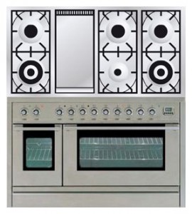 características Estufa de la cocina ILVE PSL-120F-VG Stainless-Steel Foto