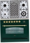 ILVE PN-90B-MP Green Kitchen Stove, type of oven: electric, type of hob: combined