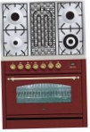 ILVE PN-90B-MP Red Кухонная плита, тип духового шкафа: электрическая, тип варочной панели: комбинированная