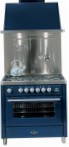ILVE MT-90-MP Blue रसोई चूल्हा, ओवन प्रकार: बिजली, हॉब प्रकार: गैस