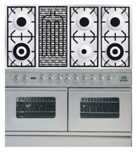 características Estufa de la cocina ILVE PDW-120B-MP Stainless-Steel Foto