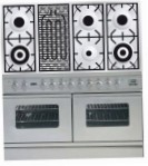 ILVE PDW-120B-MP Stainless-Steel Kitchen Stove, type of oven: electric, type of hob: gas