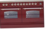 ILVE PDN-120V-MP Red Σόμπα κουζίνα, τύπος φούρνου: ηλεκτρικός, είδος των εστιών: σε συνδυασμό