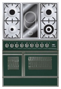 характеристики Кухонная плита ILVE QDC-90VW-MP Green Фото