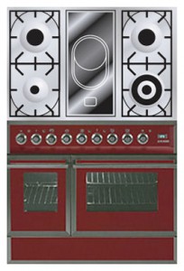 características Estufa de la cocina ILVE QDC-90VW-MP Red Foto