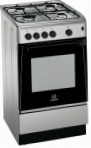 Indesit KNJ 3G20 S(X) Stufa di Cucina, tipo di forno: gas, tipo di piano cottura: gas