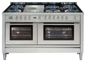 características Estufa de la cocina ILVE PL-150S-VG Stainless-Steel Foto