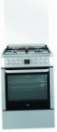 BEKO CSM 62321 DX Fornuis, type oven: elektrisch, type kookplaat: gas
