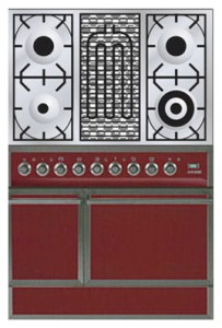 Характеристики Кухонна плита ILVE QDC-90B-MP Red фото