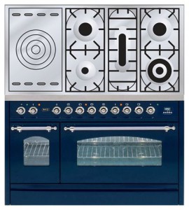 विशेषताएँ रसोई चूल्हा ILVE PN-120S-VG Blue तस्वीर