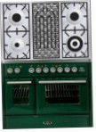 ILVE MTD-100BD-MP Green Kitchen Stove, type of oven: electric, type of hob: gas