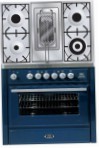 ILVE MT-90RD-MP Blue रसोई चूल्हा, ओवन प्रकार: बिजली, हॉब प्रकार: गैस
