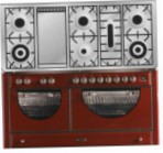 ILVE MCA-150FD-MP Red Kitchen Stove, type of oven: electric, type of hob: gas