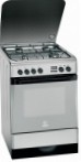 Indesit KN 6G66 SA(X) Кухонна плита, тип духової шафи: електрична, тип вручений панелі: газова