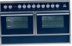 ILVE QDC-1207W-MP Blue Kitchen Stove, type of oven: electric, type of hob: gas