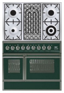 características Estufa de la cocina ILVE QDC-90BW-MP Green Foto
