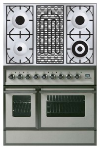 विशेषताएँ रसोई चूल्हा ILVE QDC-90BW-MP Antique white तस्वीर