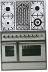 ILVE QDC-90BW-MP Antique white Kitchen Stove, type of oven: electric, type of hob: combined