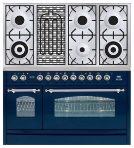características Estufa de la cocina ILVE PN-120B-MP Blue Foto