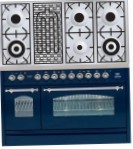 ILVE PN-120B-MP Blue Kitchen Stove, type of oven: electric, type of hob: combined
