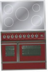 ILVE QDCI-90W-MP Red Fornuis, type oven: elektrisch, type kookplaat: elektrisch