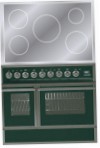 ILVE QDCI-90W-MP Green Kitchen Stove, type of oven: electric, type of hob: electric
