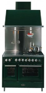 características Estufa de la cocina ILVE MTD-100V-VG Blue Foto