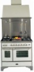 ILVE MD-100R-MP Antique white Soba bucătărie, tipul de cuptor: electric, Tip de plită: gaz