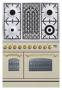 Характеристики Кухонна плита ILVE PDN-90B-MP Antique white фото