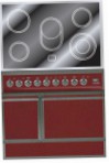 ILVE QDCE-90-MP Red Kitchen Stove, type of oven: electric, type of hob: electric