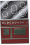 ILVE QDCE-90W-MP Red Σόμπα κουζίνα, τύπος φούρνου: ηλεκτρικός, είδος των εστιών: ηλεκτρικός