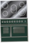 ILVE QDCE-90W-MP Green Fornuis, type oven: elektrisch, type kookplaat: elektrisch