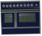 ILVE QDC-90FW-MP Blue Kitchen Stove, type of oven: electric, type of hob: combined