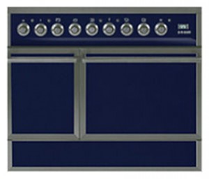 características Estufa de la cocina ILVE QDC-90F-MP Blue Foto