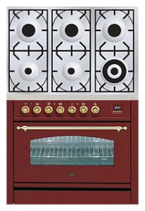 características Estufa de la cocina ILVE PN-906-VG Red Foto
