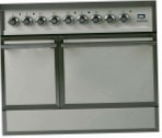 ILVE QDC-90F-MP Antique white Fornuis, type oven: elektrisch, type kookplaat: gecombineerde