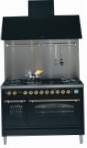 ILVE PN-120B-VG Red Virtuves Plīts, Cepeškrāsns tips: gāze, no plīts tips: kombinēt