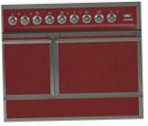 ILVE QDC-90R-MP Red Köök Pliit, ahju tüübist: elektriline, tüüpi pliit: kombineeritud