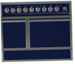 ILVE QDC-90R-MP Blue Kitchen Stove, type of oven: electric, type of hob: combined