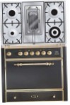 ILVE MC-90RD-MP Matt Fornuis, type oven: elektrisch, type kookplaat: gas