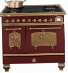 Restart ELG023 Burgundy Kitchen Stove, type of oven: electric, type of hob: gas