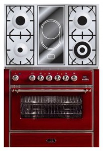 Характеристики Кухонна плита ILVE M-90VD-VG Red фото