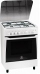 Indesit KNJ 6G2 (W) Кухонная плита, тип духового шкафа: газовая, тип варочной панели: газовая