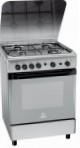 Indesit KN 6G21 S(X) Stufa di Cucina, tipo di forno: gas, tipo di piano cottura: gas