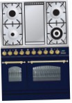 ILVE PDN-90F-MP Blue Kitchen Stove, type of oven: electric, type of hob: gas